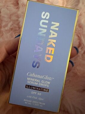 NAKED SUNDAYS NEW CabanaGlow Mineral Glow Serum Drops 1.35 Fl Oz in Illuminating